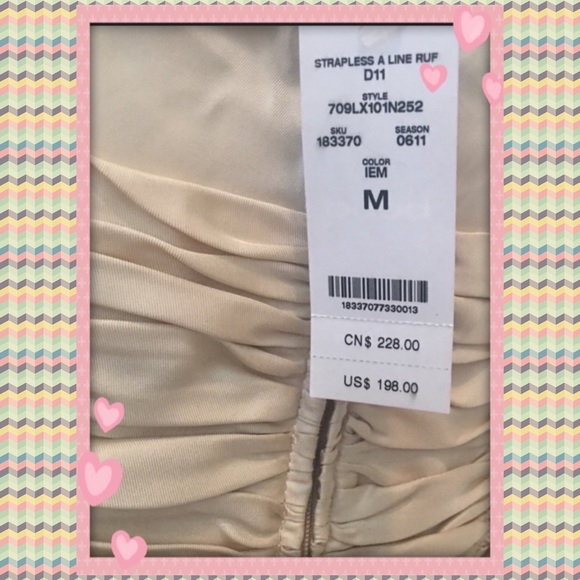 New 😍Cream Glam BeBe Dress👸💕 - Picture 3 of 3